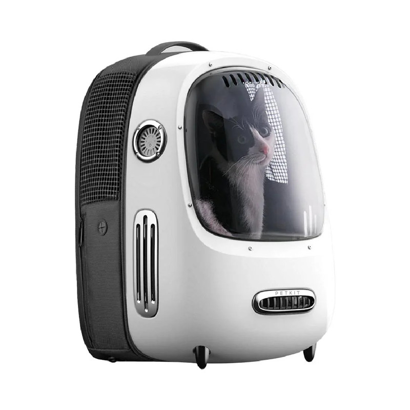 Petkit Breezy 2 Smart Cat Backpack - White - حقيبة حيوانات أليفة
